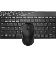 Rapoo K800M Multi-Mode Keyboard & Mouse Combo | Bluetooth 3.0/4.0 | 2.4GHz Wireless | 1300 DPI | Black