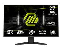 MSI MAG 274F 27" Rapid IPS Gaming Monitor (Full HD 1920 x 1080 | 200Hz Refresh Rate | 101% sRGB | HDMI, DisplayPort, Headphone-Out | 1.07 Billion Colors | 1-Year Warranty)