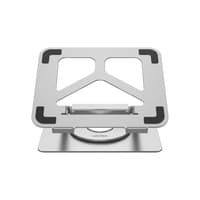 UNITEK D1109A 360° Rotating Aluminum Laptop Stand with Built-In USB-C Hub | 360° Swivel Base, USB-A & USB-C Ports, HDMI, SD Card Reader | Ergonomic Height-Adjustable Stand for Laptops up to 17"