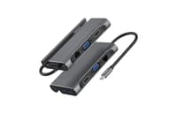 Havit HB4001 | 7-in-1 Type-C Hub | 3x USB 3.1 Gen1 | HDMI 4K@60Hz | VGA | RJ45 Ethernet | PD Charging | 150mm Cable | Multi-Port Adapter