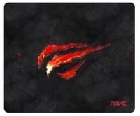 Havit HV-MP837 | Pure Rubber Mouse Pad | Rectangular Shape | 3cm Thick | Black & Red Design | For Precision Control | Smooth Surface Ergonomic Design