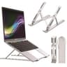Portable Aluminium Laptop Stand | Adjustable & Foldable Holder for Laptops and Tablets | Ergonomic Design for Desk & Bed Use | Lightweight & Durable with Free Carry Bag
