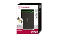 Transcend StoreJet 25M3 2TB Portable External Hard Drive | USB 3.1 Gen 1 High-Speed HDD | Micro USB to USB-A Connectivity | Lightweight Design | Easy-to-Carry Durable Storage
