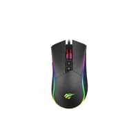 Havit MS1001S | RGB Backlit Wired Gaming Mouse | 4800 DPI | 7 Programmable Buttons | Ergonomic Design | Precision Tracking | Wired Connectivity | Customizable Lighting