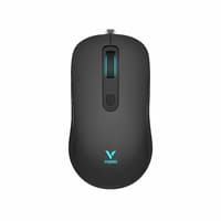 Rapoo V16RGB | Wired Ergonomic Gaming Mouse | Integrated Profile Storage | 6 Customizable Controls | 12800 DPI Precision | Configurable Software | Braided USB Cable | Instant Setup Connectivity