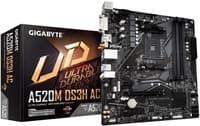 GIGABYTE A520M DS3H AC Motherboard | AMD AM4 | Micro-ATX | 4x DDR4 | HDMI | Wi-Fi AC | 3x PCIe | USB 3.2 Gen 1 | LAN