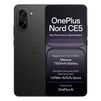 OnePlus Nord CE 5 | 6.77" 120Hz AMOLED Display | Mediatek Dimensity 8350 Apex Chipset | 8GB RAM + 256GB Storage | 50MP Dual Camera | 7100mAh Battery | IP65 Splash Resistance | Fingerprint & Face Unlock Security