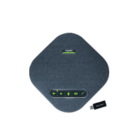 Rapoo CM600EX Conference Speakerphone | Full-Duplex with Echo Cancellation | 360° Omnidirectional Mic | Built-in 4000mAh Battery | Black