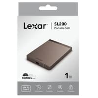 Lexar SL200 Portable SSD | Up to 550MB/s Read Speed | Up to 400MB/s Write Speed | USB-C Interface  | Compact High-Speed External Storage