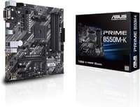 ASUS Prime B550M-K Motherboard | AMD AM4 | Ryzen 5000/3rd Gen | PCIe 4.0 | Dual M.2 | USB 3.2 Gen 2 | HDMI 2.1 | 1Gb LAN | Micro-ATX