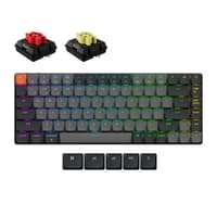 Keychron K3 Wireless Mechanical Keyboard (Version 3) | Ultra-Slim Low-Profile 75% Layout (84 Keys) | RGB Backlight with Multiple Effects | Bluetooth 5.1 & USB-C Wired | 1550mAh Battery (Up to 100H Backlight Off)