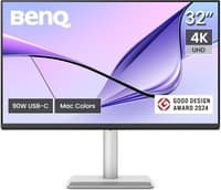 BenQ MA320U – 32" 4K (3840 × 2160) 60Hz Nano Matte Monitor for MacBook | 99% sRGB & 97% P3 | HDR10 & DisplayHDR 600 | 550 nits Brightness | 1.07B Colors | 2×3W Speakers | Pivot & Height Adjustable