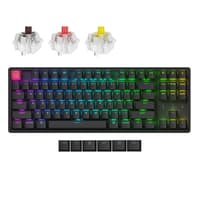 Keychron K8 Wireless Mechanical Keyboard (Version 2) | TKL 87-Key Layout | RGB Backlight with Multiple Effects | Bluetooth 5.1 & USB-C Wired | 4000mAh Battery (Up to 240H Backlight Off)