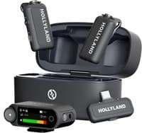 Hollyland Lark Max 2 | Digital 2.4GHz Wireless Microphone System | Max Operating Range 340m (1115.5ft) | 2000mAh Rechargeable Battery