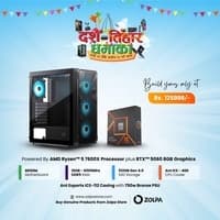 Gaming PC Build | AMD Ryzen 5 7600X Processor | RTX 5060(8GB) Graphics Card | B650M Motherboard | 16GB DDR5 RAM | 512GB Gen 4.0 SSD | Ant ICE 400 CPU Cooler | Ant Esports ICE 112 Casing