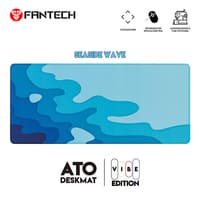 Fantech ATO Deskmat AQUA MP905 | XL Gaming Surface | Water-Resistant Silky Smooth Material | Anti-Slip Base | Anti-Fray Stitching | Low Friction | Japanese Minimalist Design | High-Resolution Edge Printing