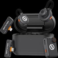 Hollyland Lark M2S | Wireless Lavalier Microphone System | 2.4GHz Adaptive Frequency Hopping (AFH) | Frequency Response 20Hz–20kHz | Mic Sensitivity -37 dBV ±2dB @1kHz, 94dB SPL | Up to 300m (1000ft) Transmission Range